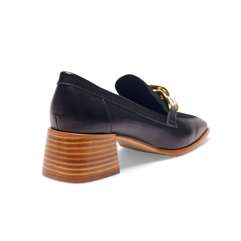 Fancy Loafer in Black Pony Leather