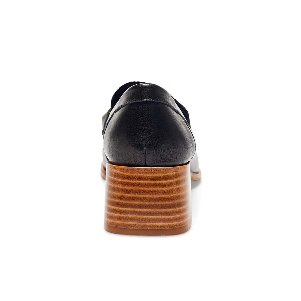 Fancy Loafer in Black Pony Leather