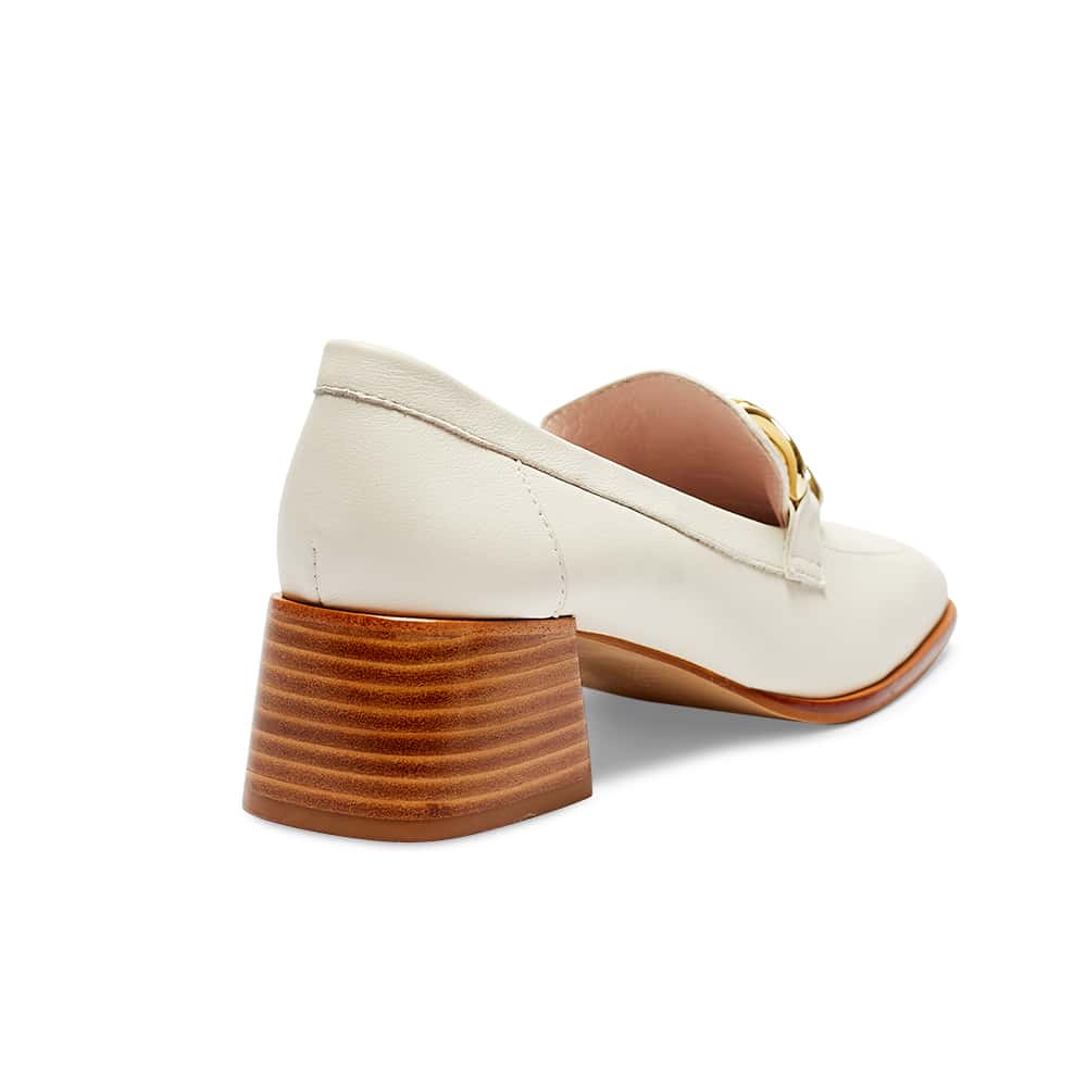 Fancy Loafer in Ivory Leather