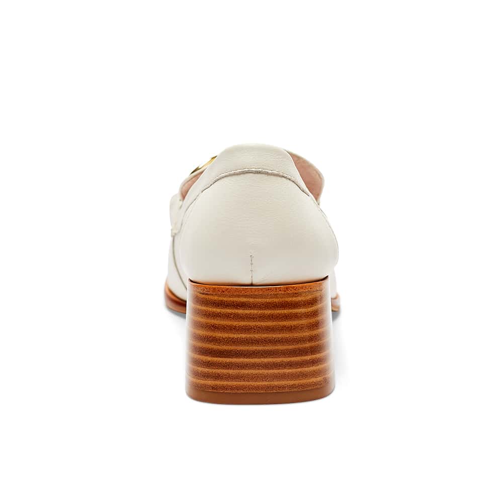 Fancy Loafer in Ivory Leather