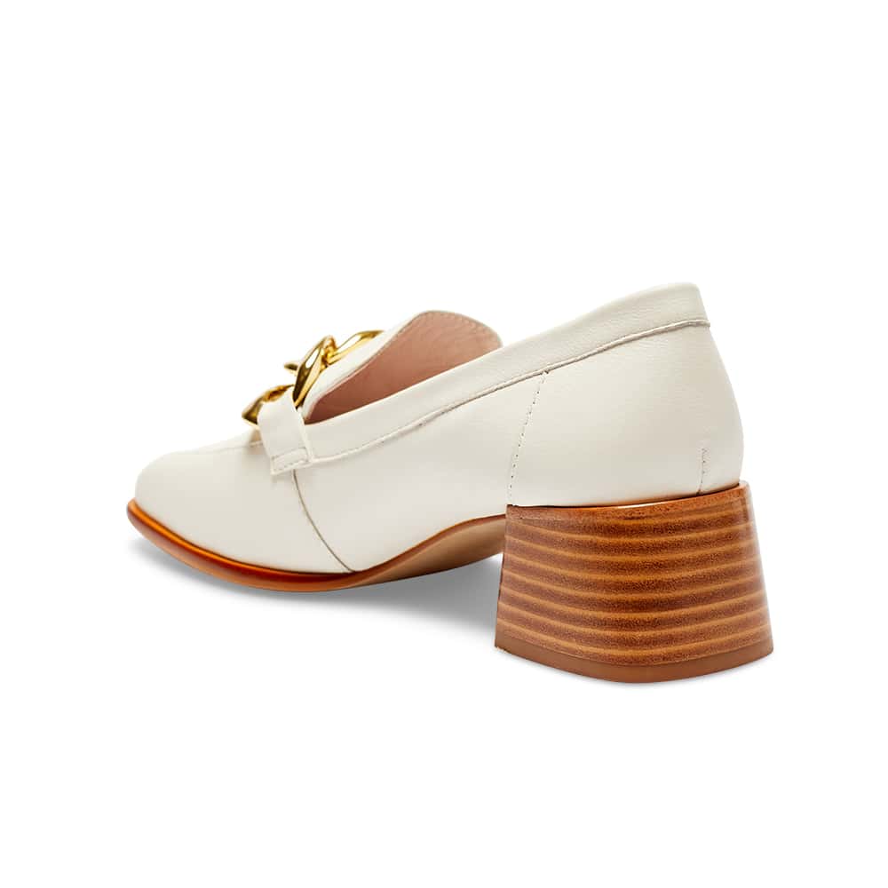 Fancy Loafer in Ivory Leather