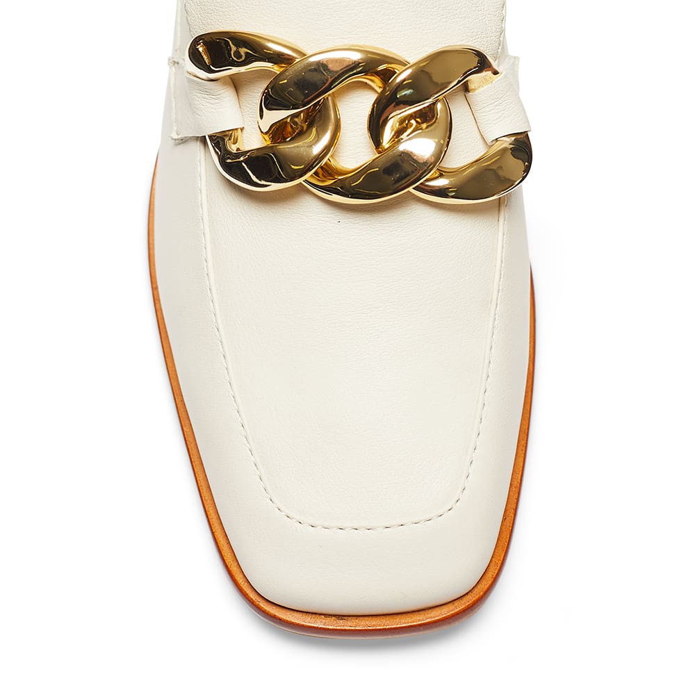 Fancy Loafer in Ivory Leather
