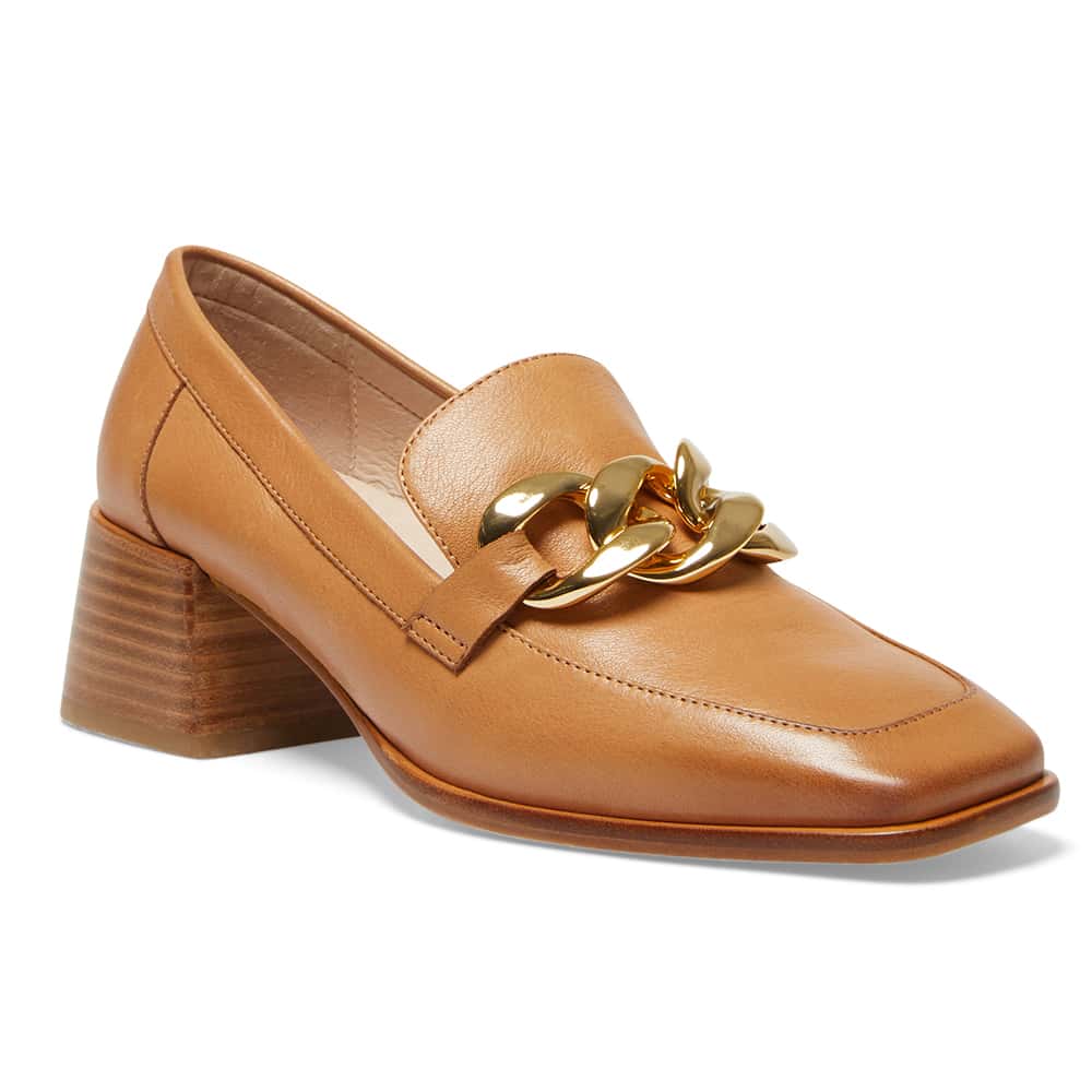 Fancy Loafer in Tan Leather