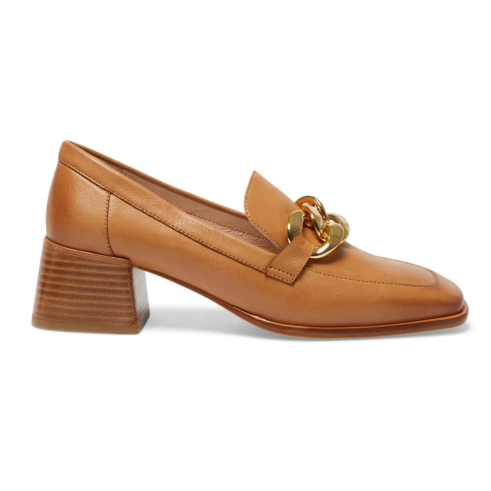 Fancy Loafer in Tan Leather