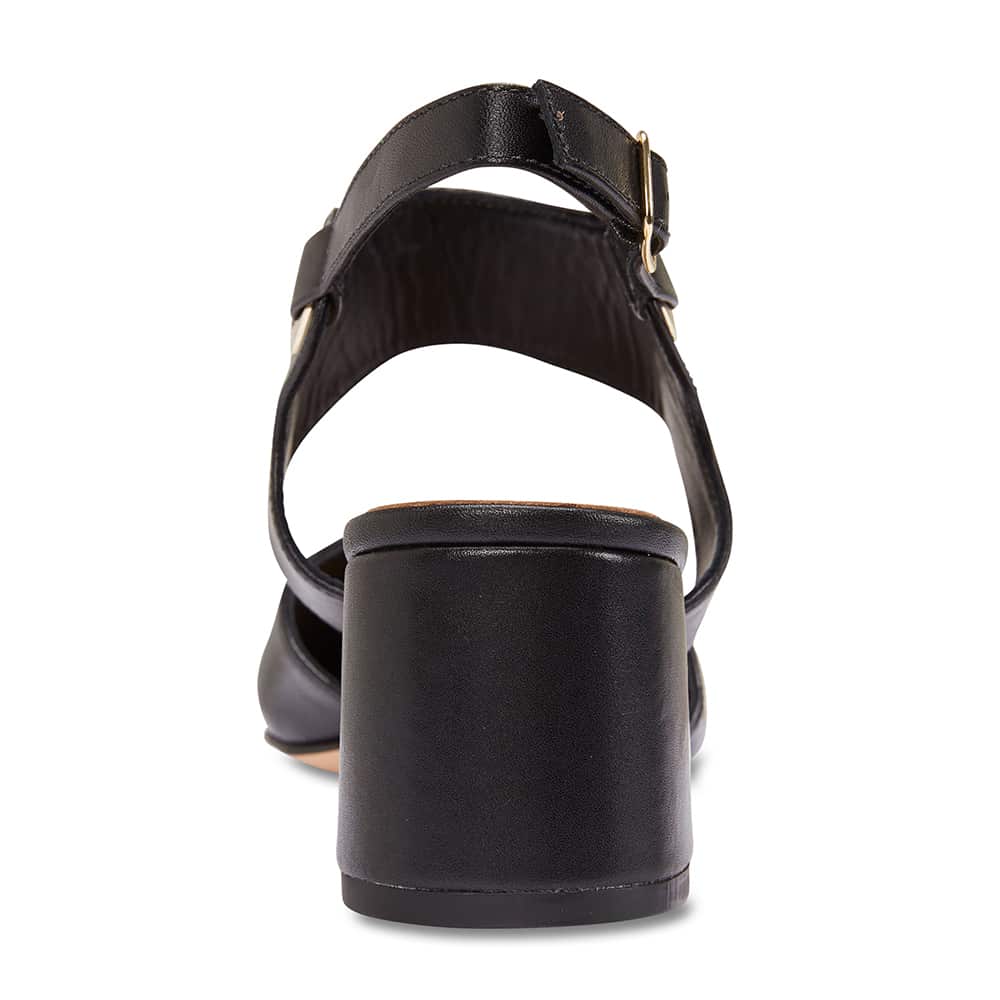 Felicity Heel in Black Leather