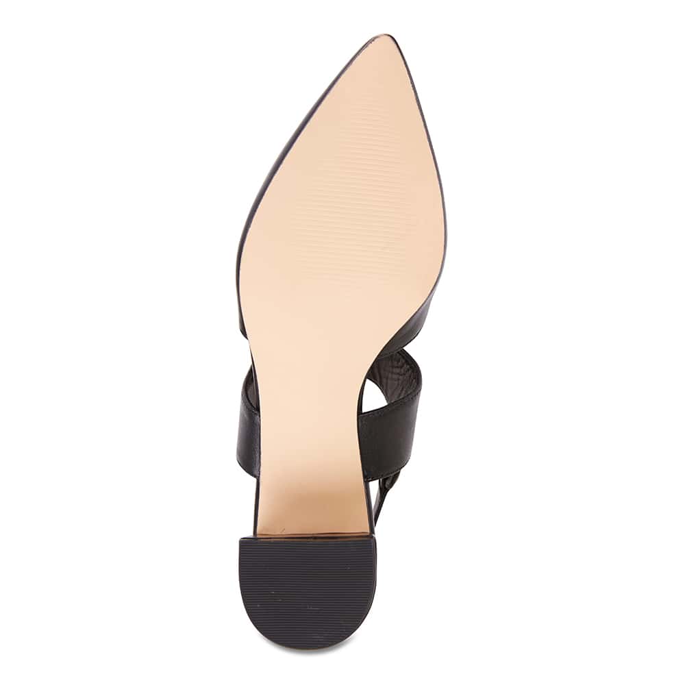 Felicity Heel in Black Leather