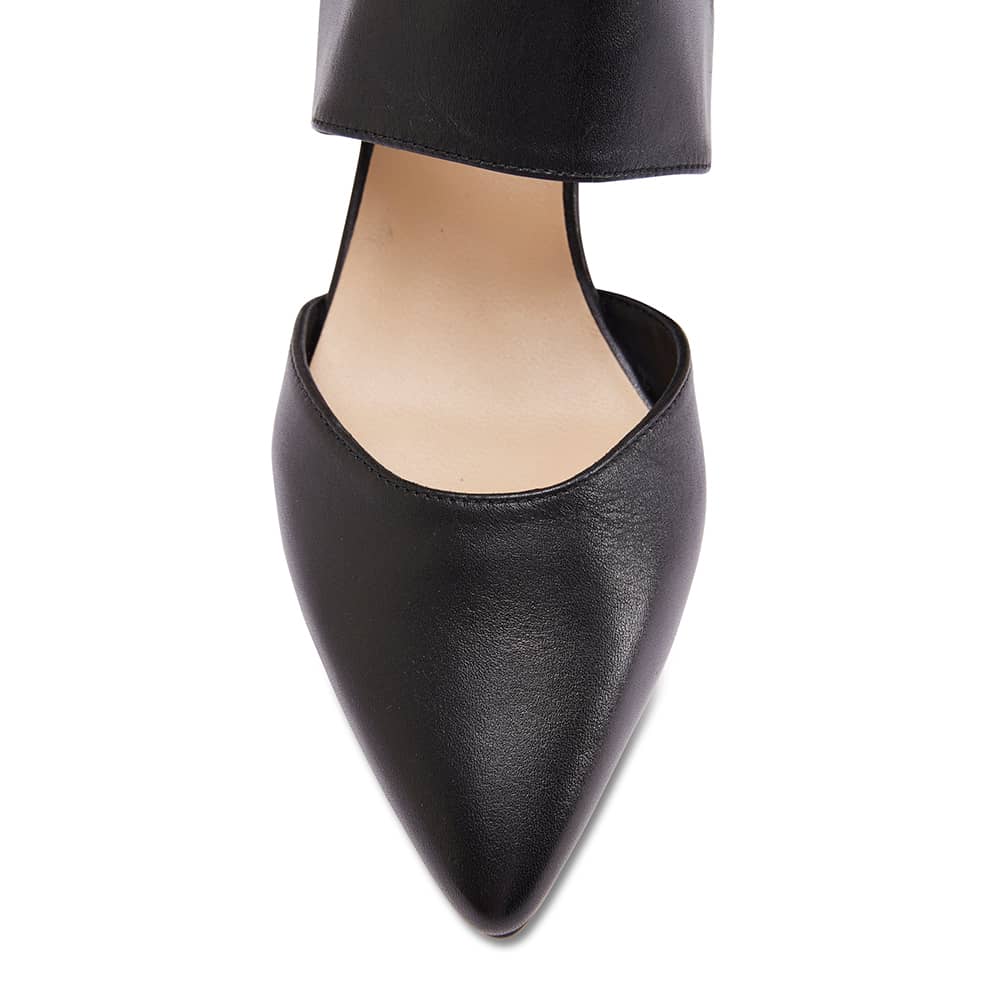 Felicity Heel in Black Leather