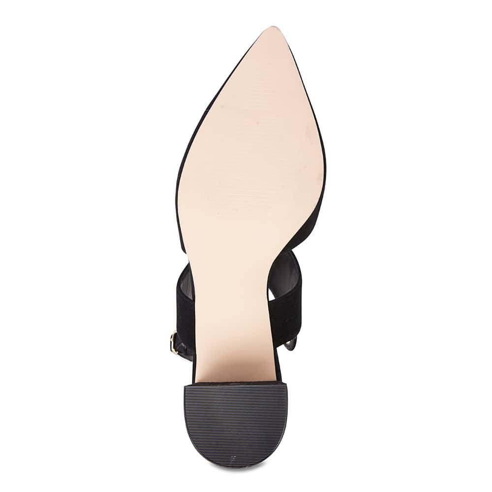 Felicity Heel in Black Suede