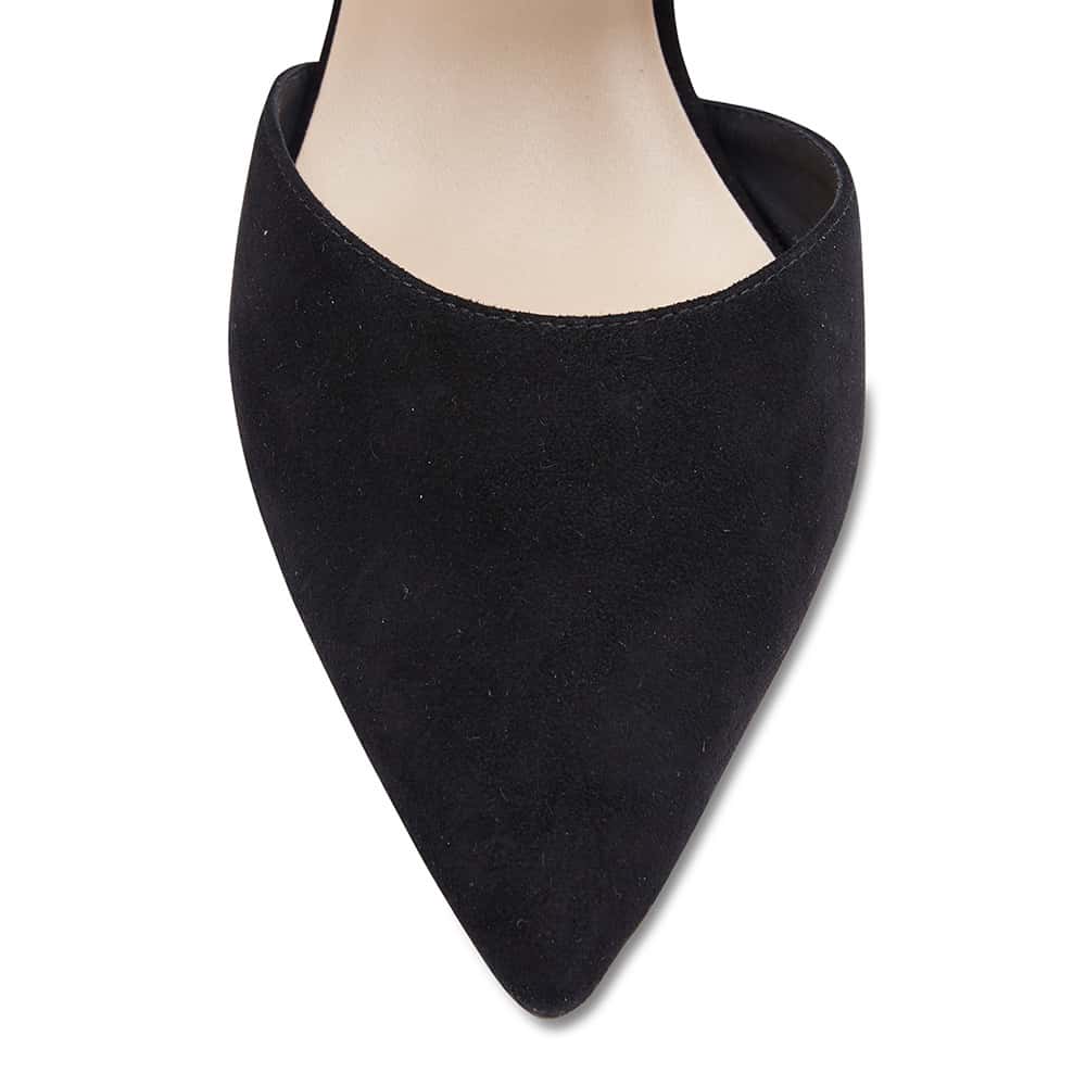 Felicity Heel in Black Suede