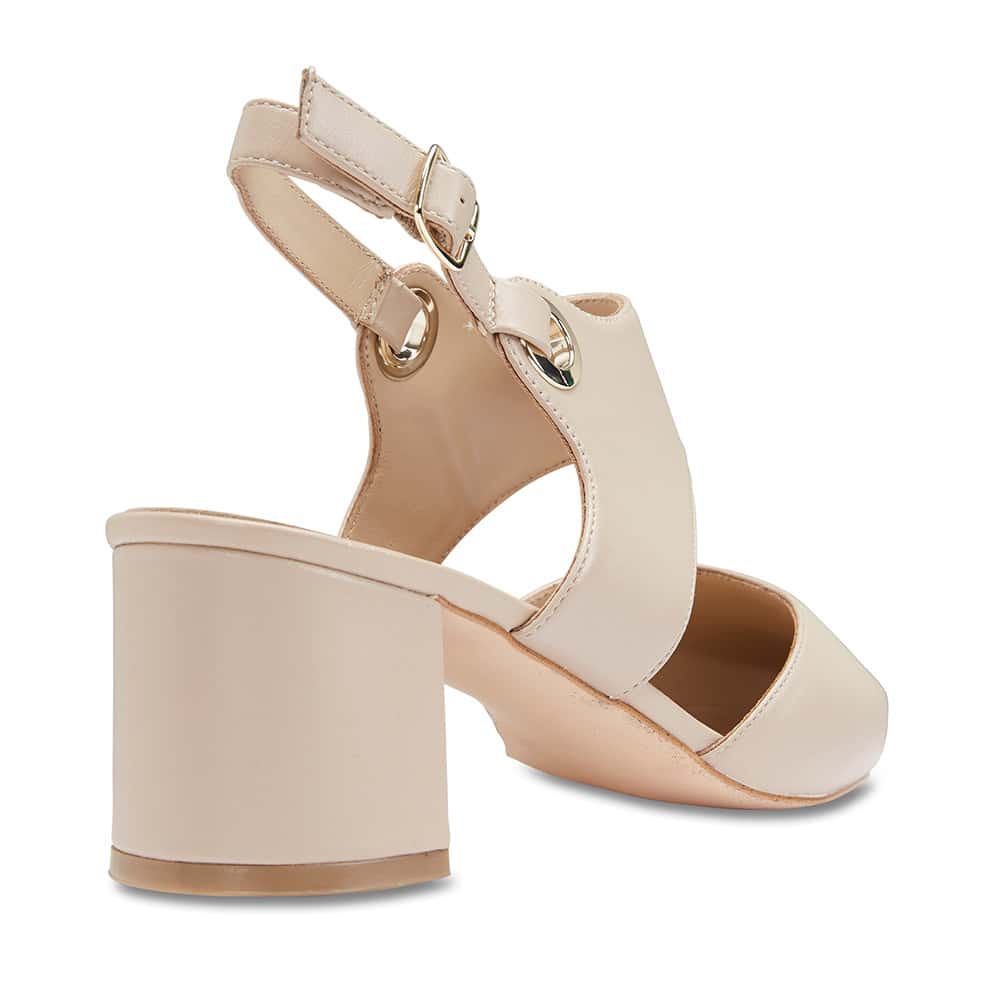 Felicity Heel in Nude Leather