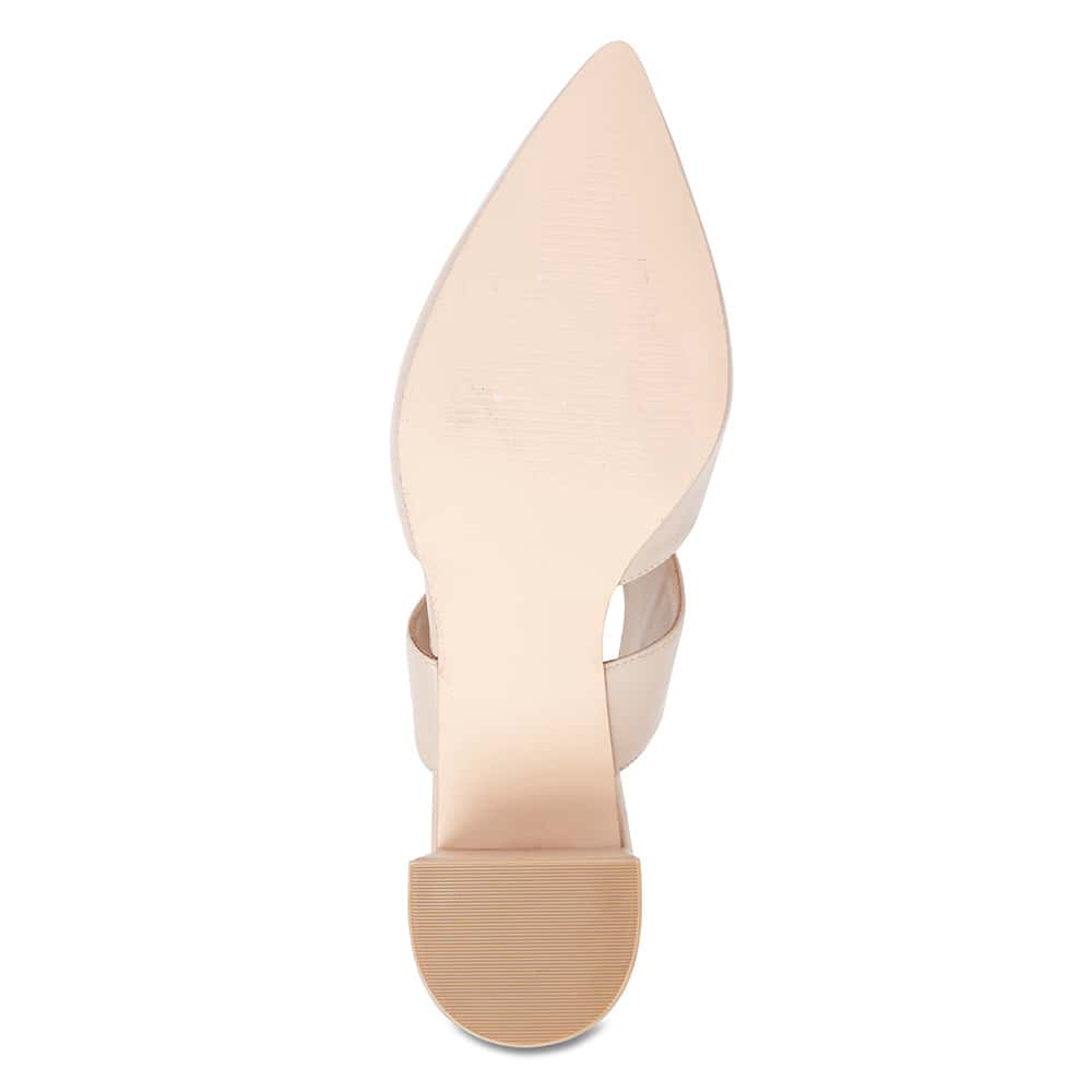 Felicity Heel in Nude Leather