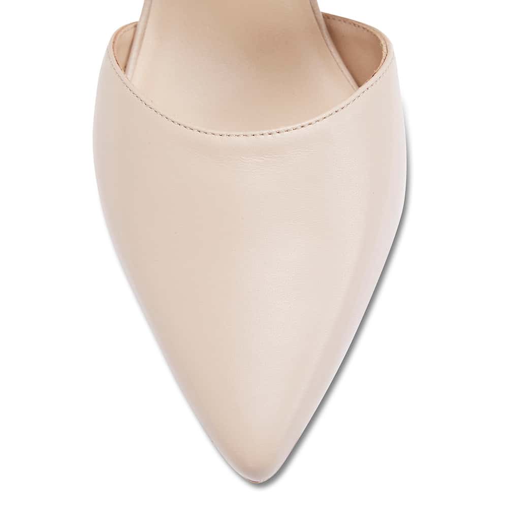 Felicity Heel in Nude Leather