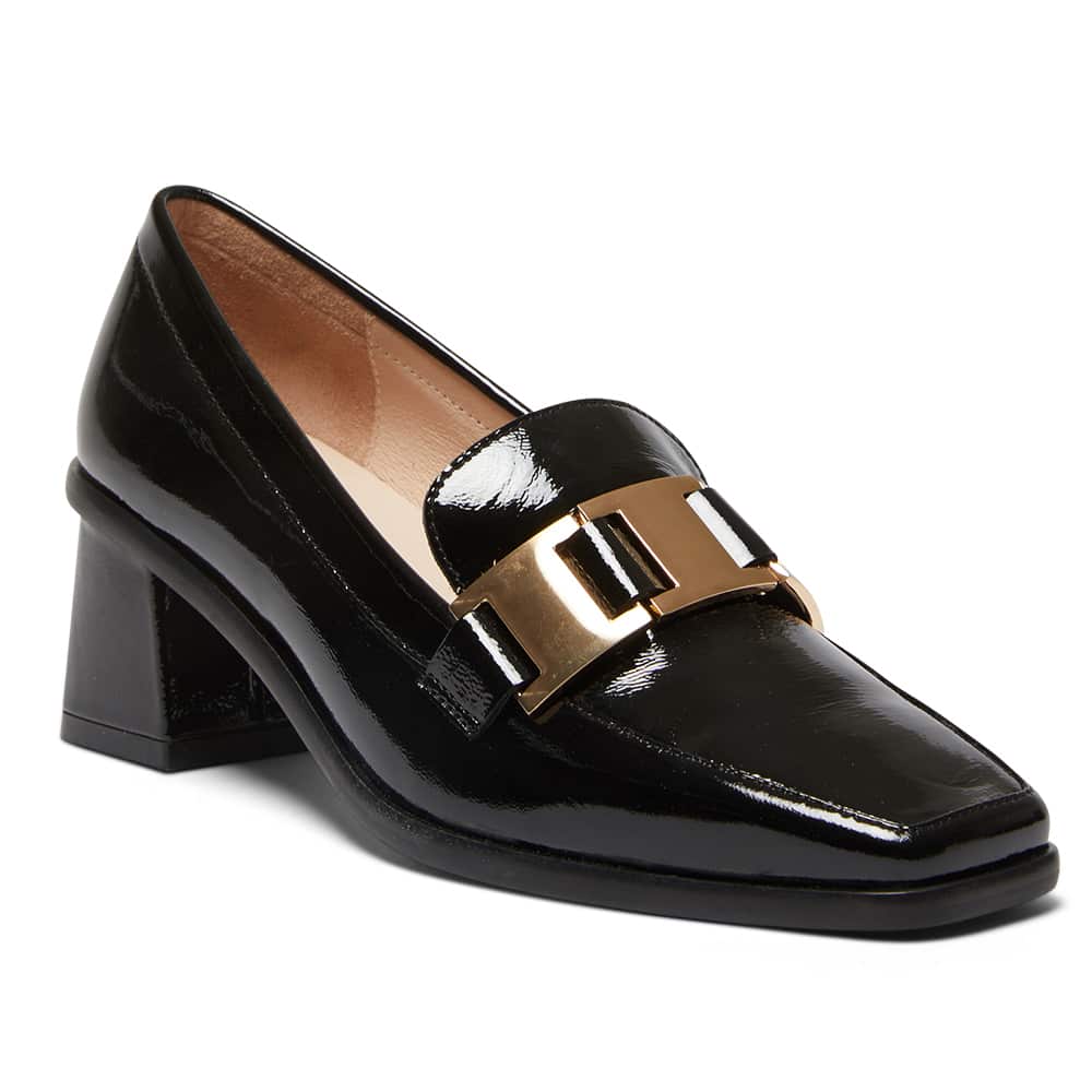 Gable Loafer in Black Patent