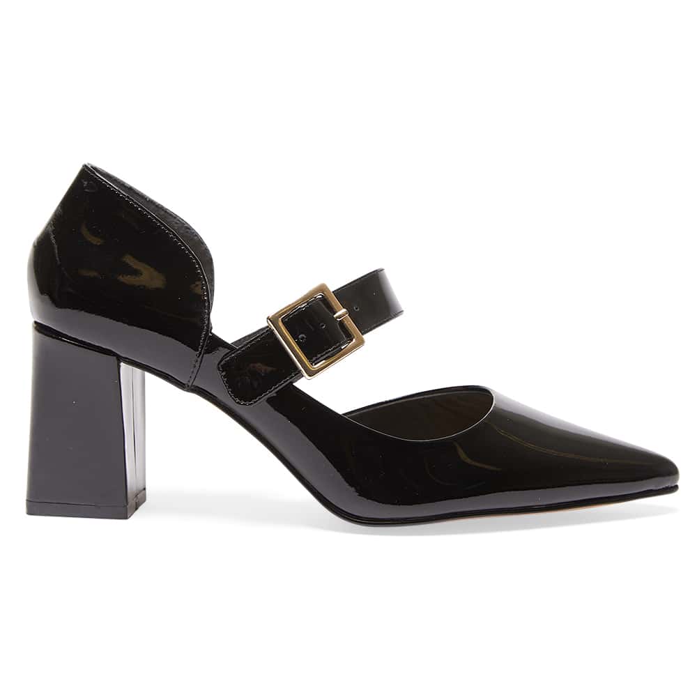 Giselle Heel in Black Patent