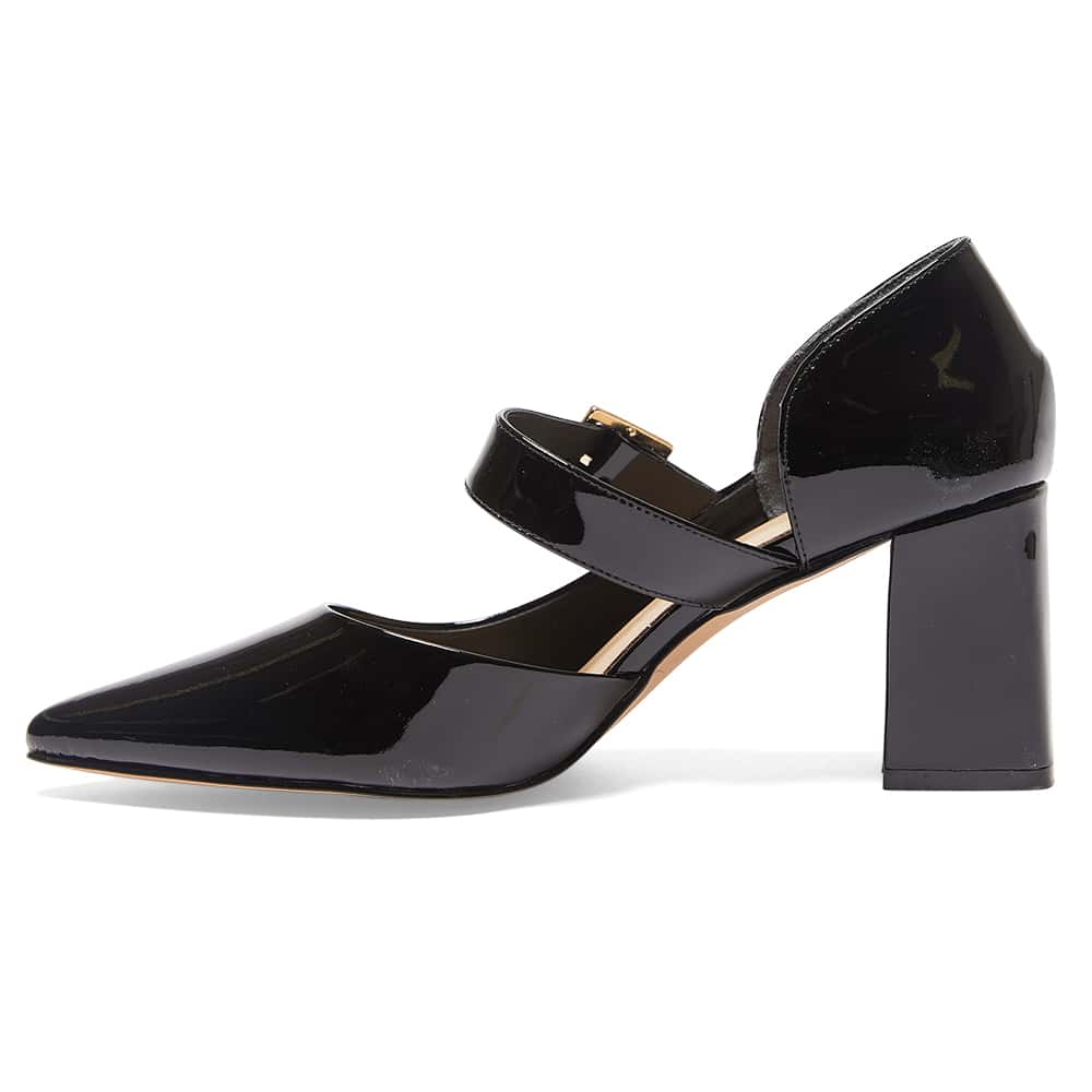 Giselle Heel in Black Patent