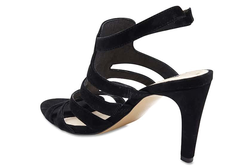 Glamour Heel in Black Suede