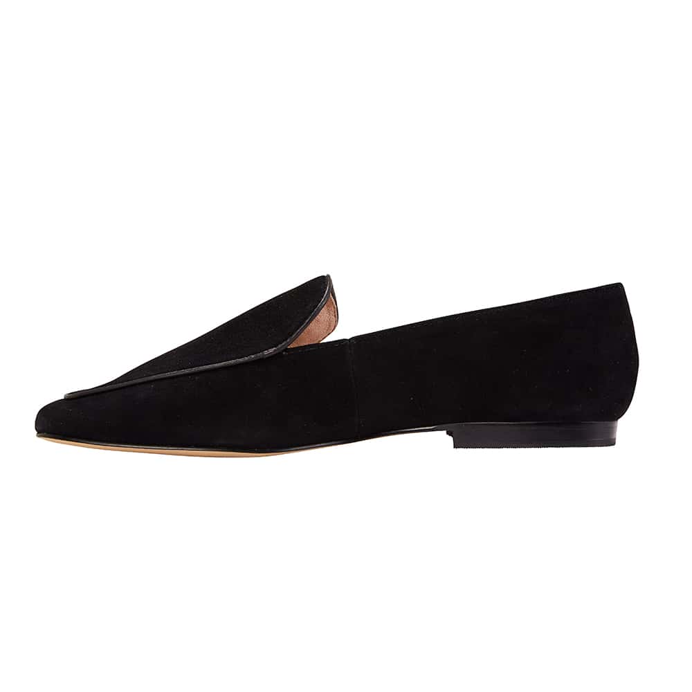 Haven Loafer in Black Suede