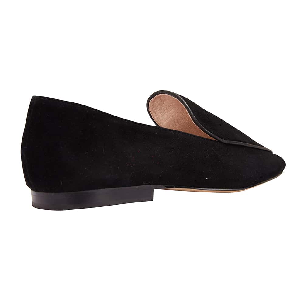 Haven Loafer in Black Suede