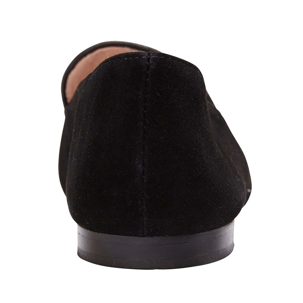 Haven Loafer in Black Suede