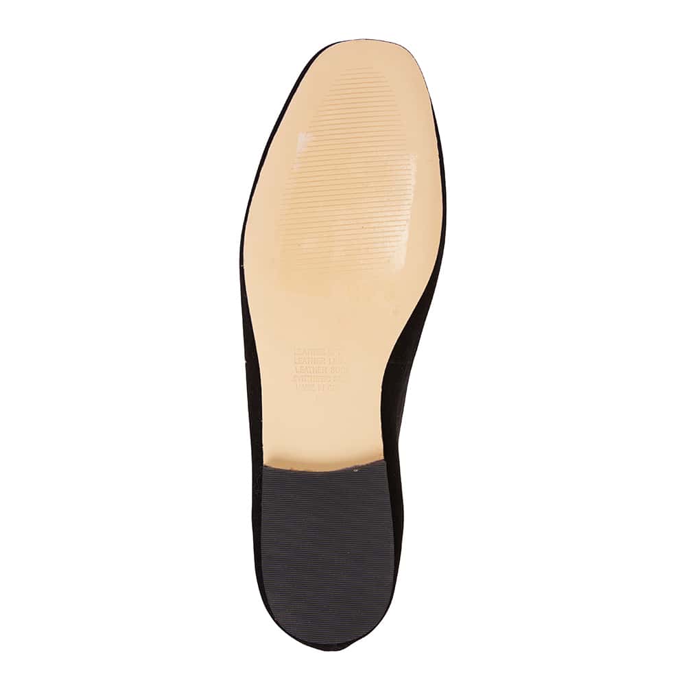 Haven Loafer in Black Suede