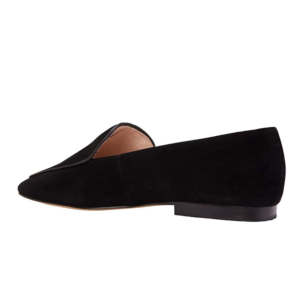Haven Loafer in Black Suede