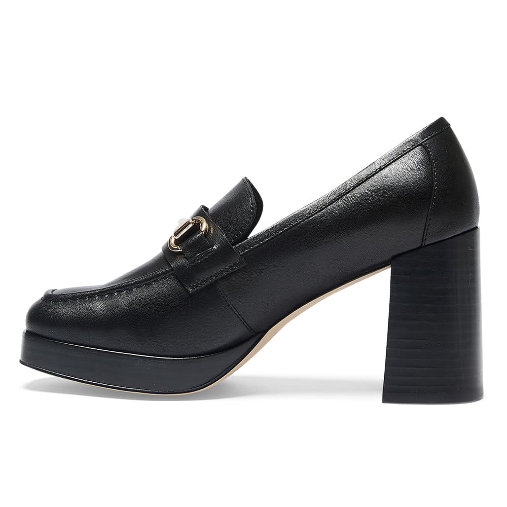 Heidi Loafer in Black Leather