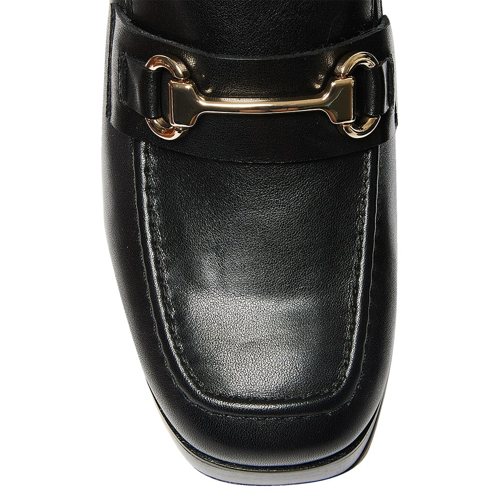 Heidi Loafer in Black Leather