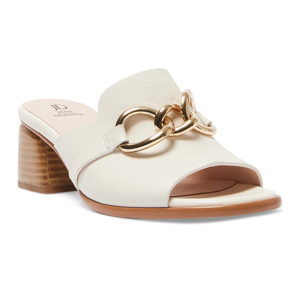 Helen Heel in Ivory Leather