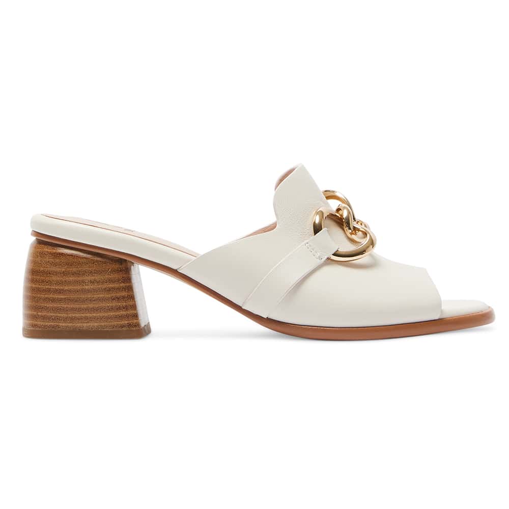 Helen Heel in Ivory Leather