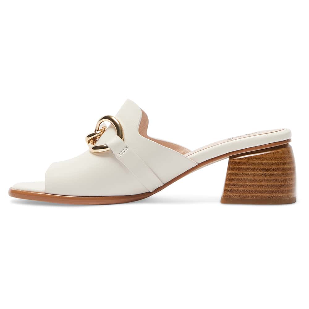 Helen Heel in Ivory Leather