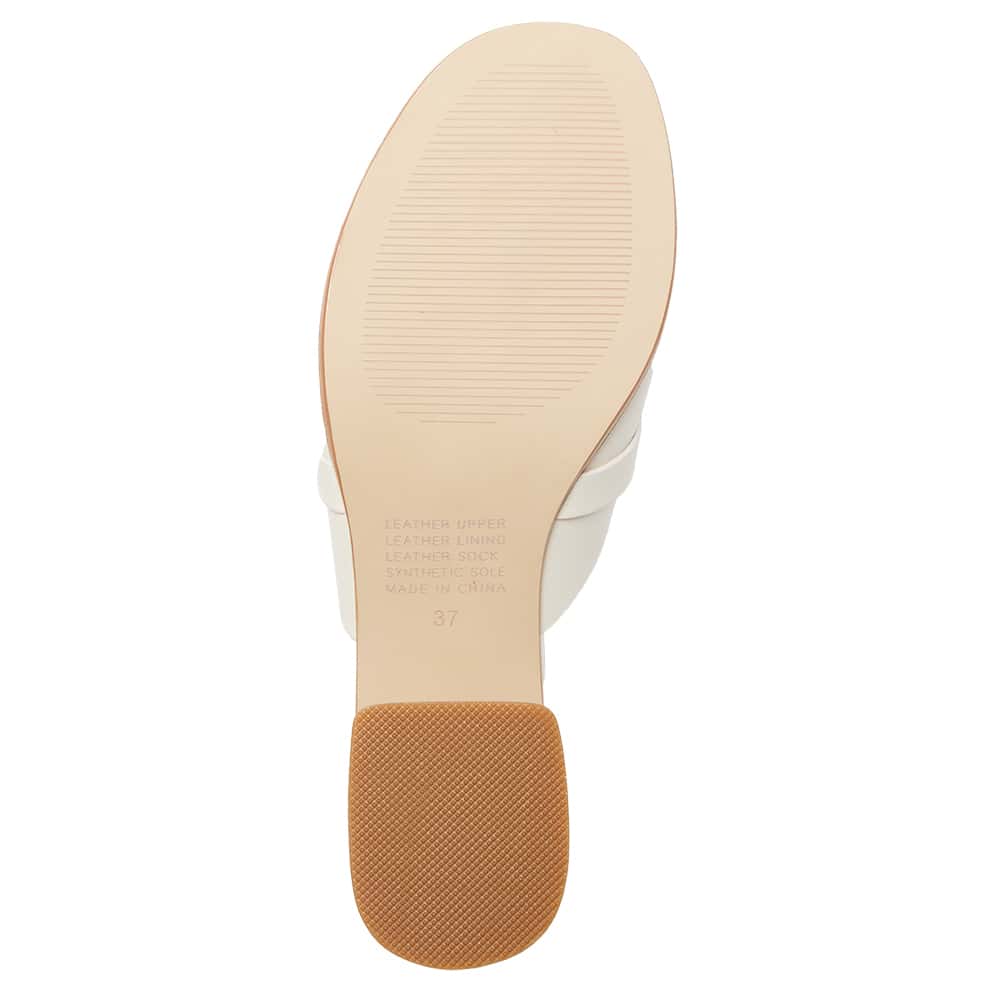 Helen Heel in Ivory Leather