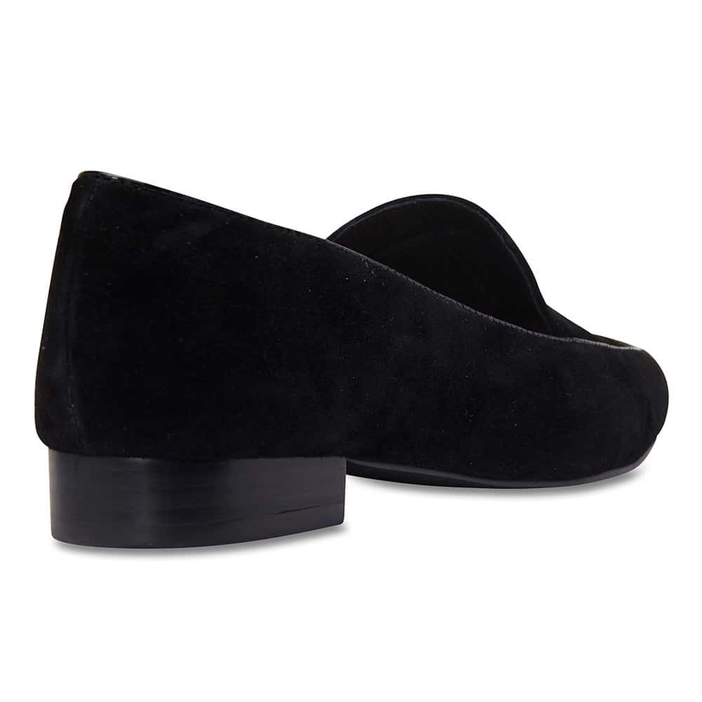 Holly Loafer in Black Suede