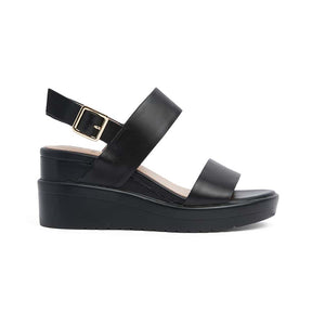 Jane Debster Indiana Heel in Black Leather