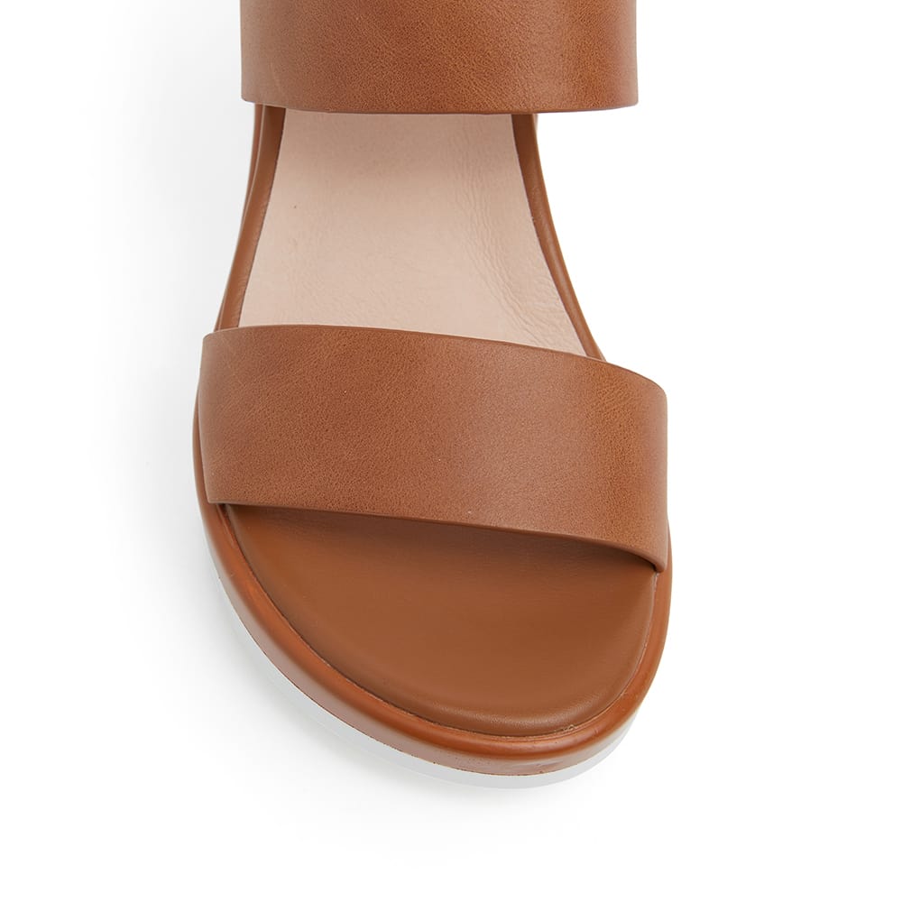 Indiana Wedge in Tan Leather