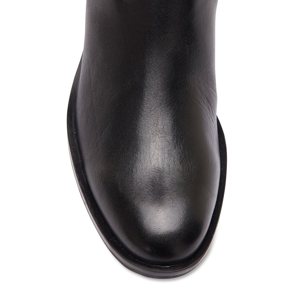Irwin Boot in Black Hi Shine Leather