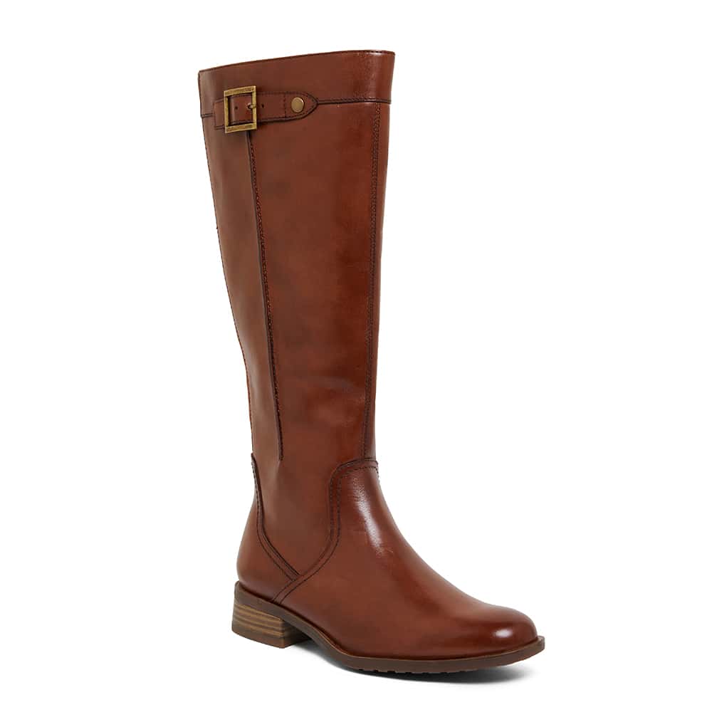 Irwin Boot in Mid Brown Leather