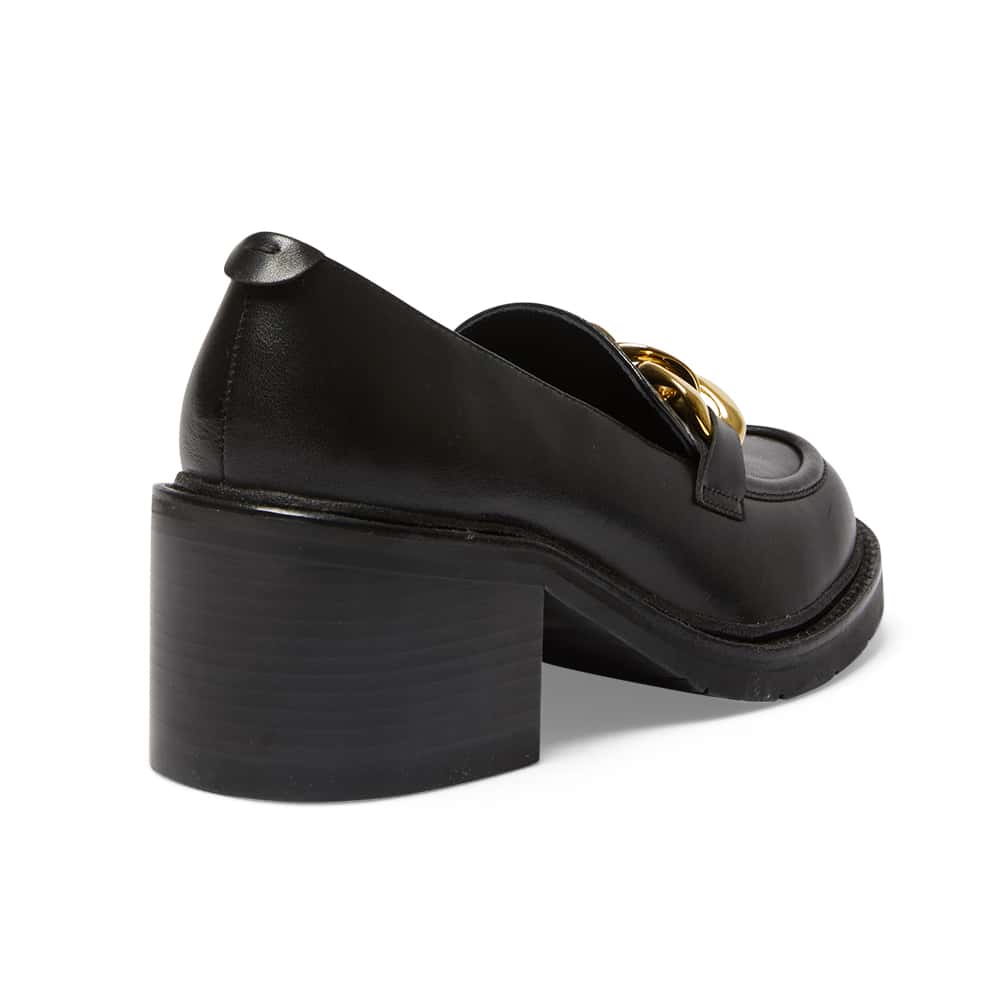 Jade Loafer in Black Leather