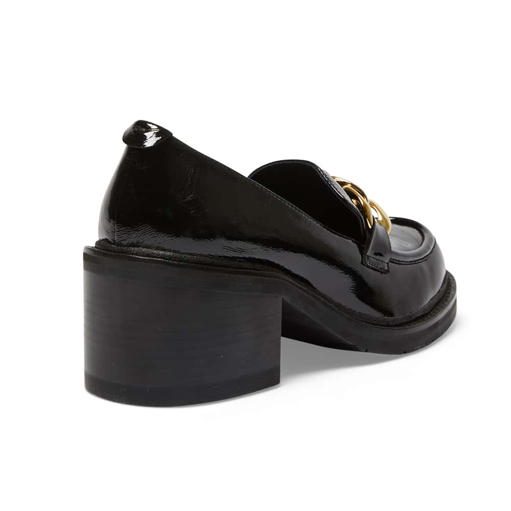 Jade Loafer in Black Patent