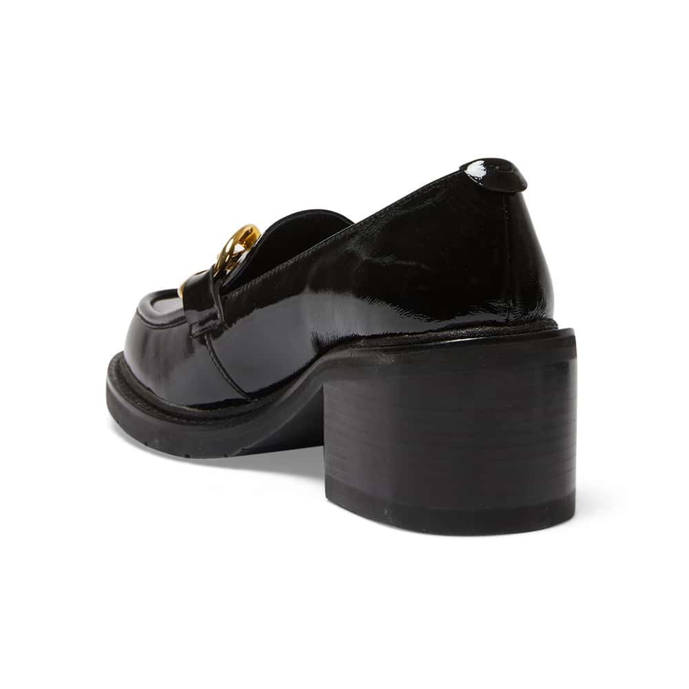 Jade Loafer in Black Patent