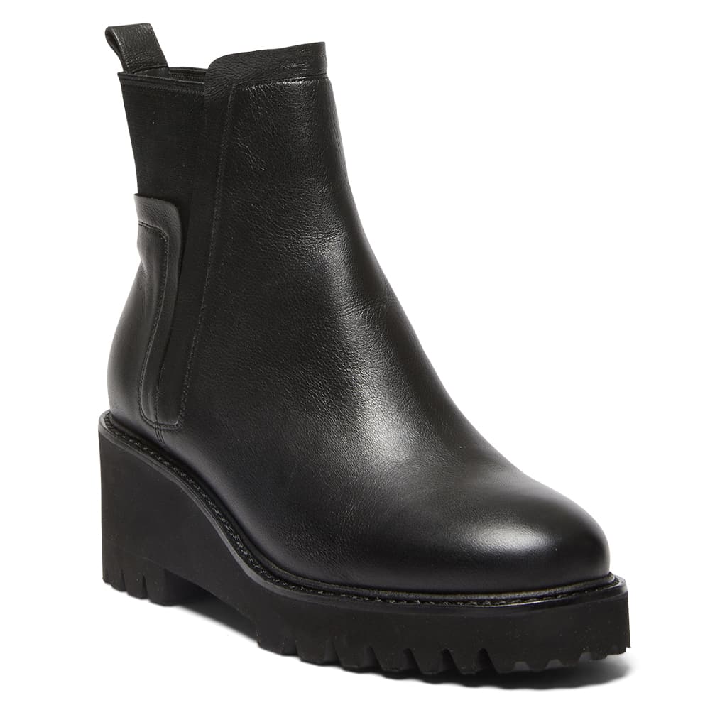 Jetson Boot in Black Leather