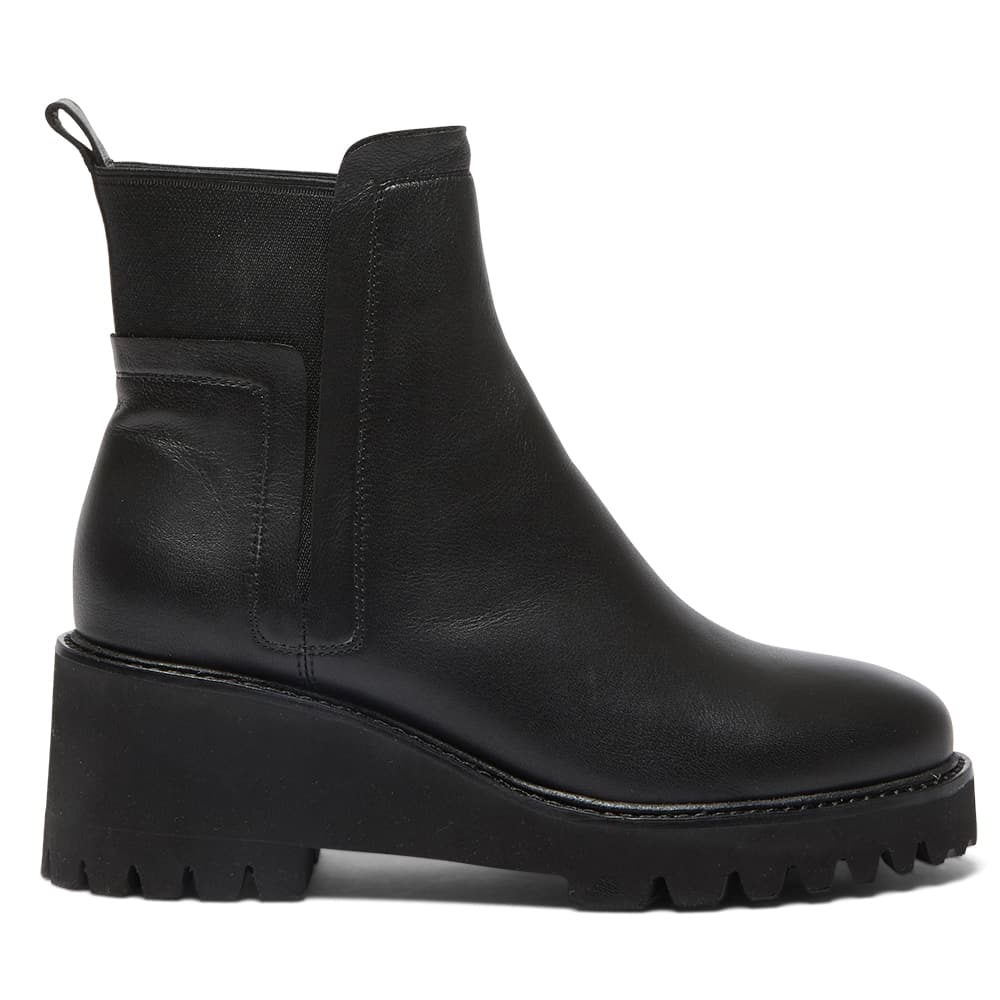 Jetson Boot in Black Leather