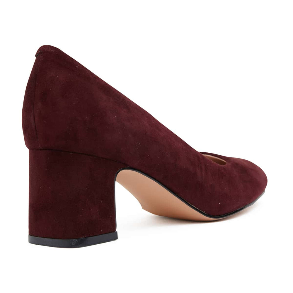 Joyce Heel in Burgundy Leather