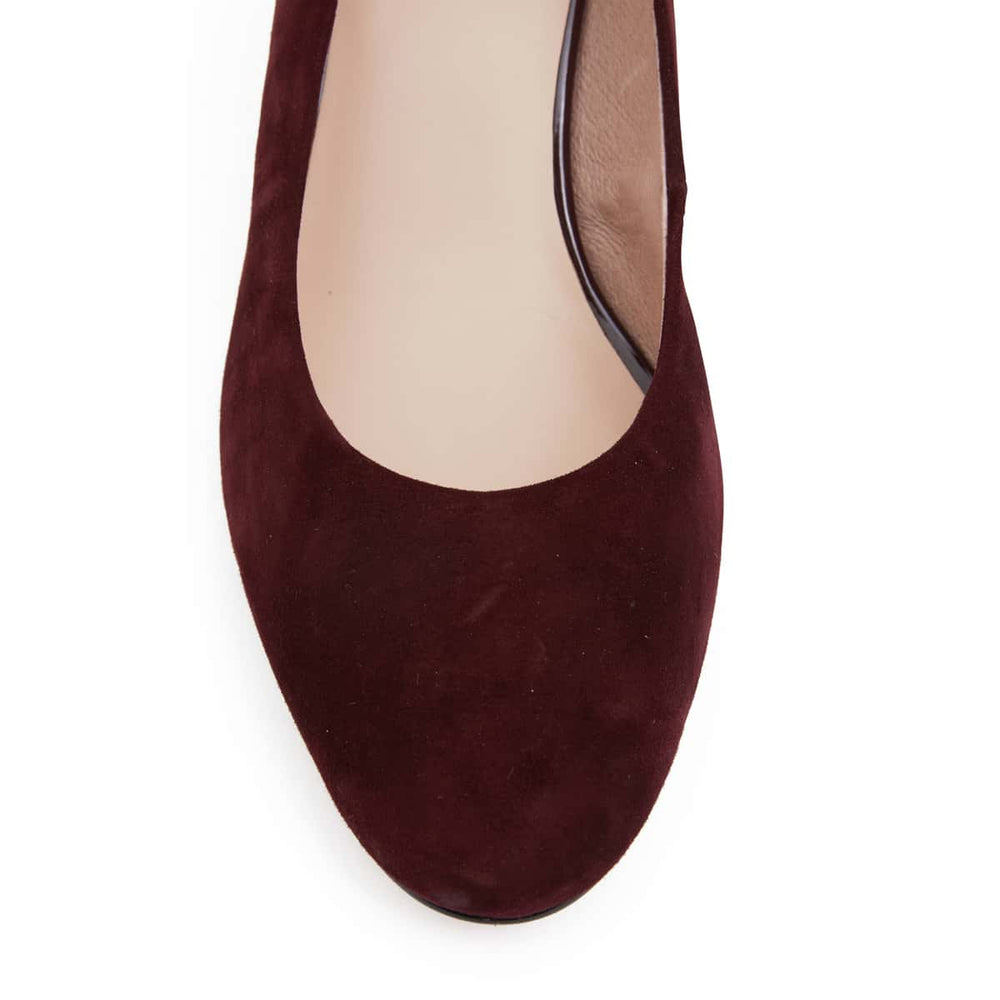 Joyce Heel in Burgundy Leather