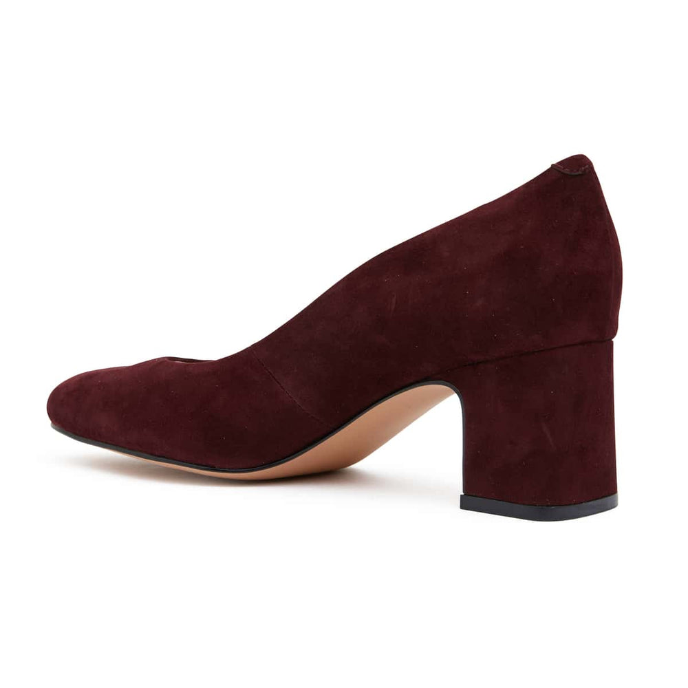 Joyce Heel in Burgundy Leather