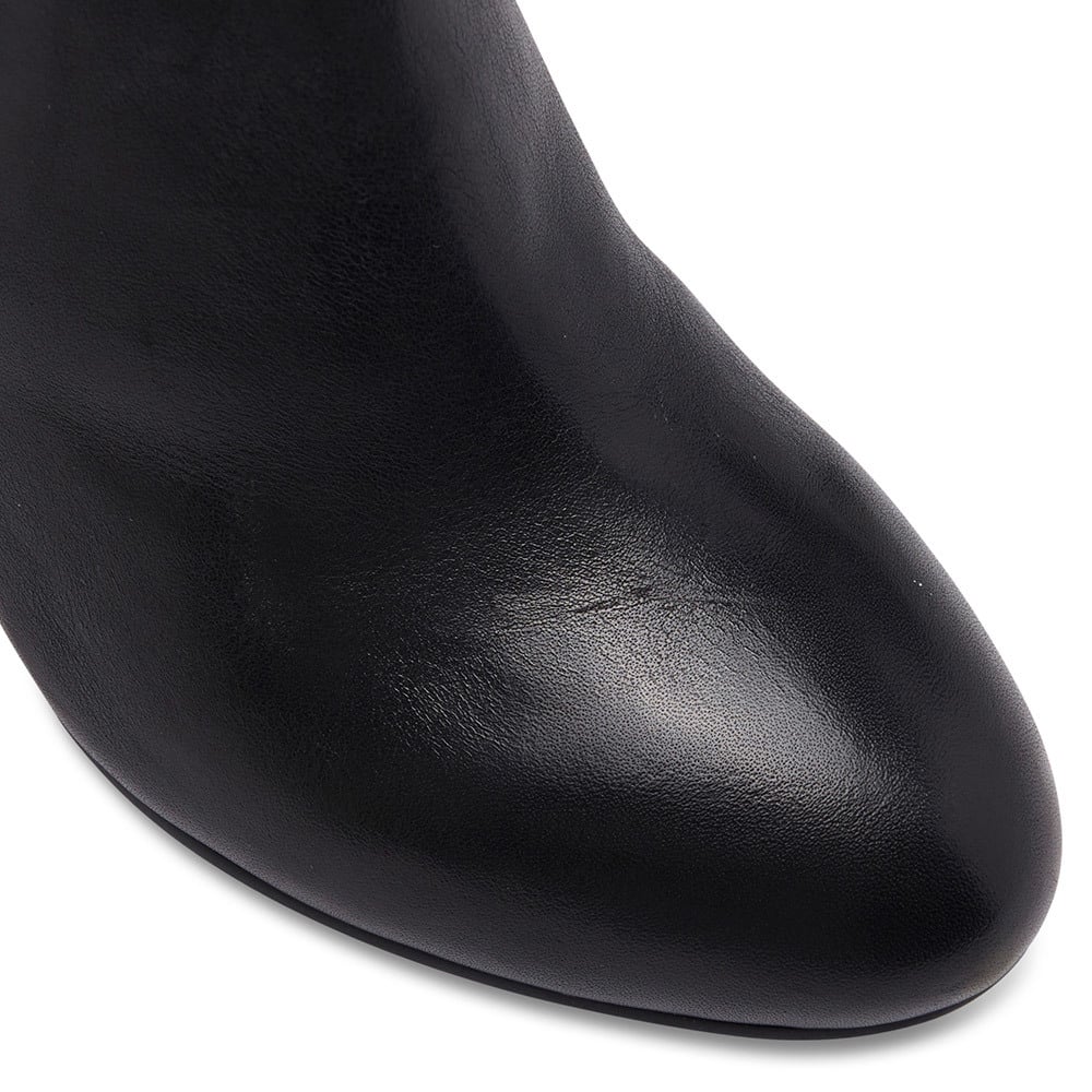 Karen Boot in Black Leather