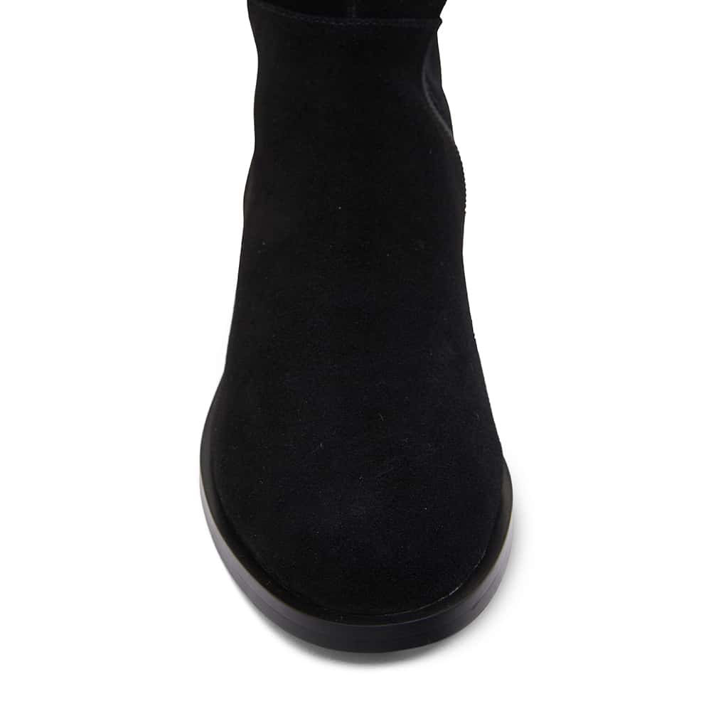 Kennedy Boot in Black Suede