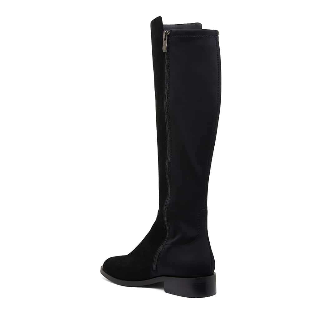 Kennedy Boot in Black Suede