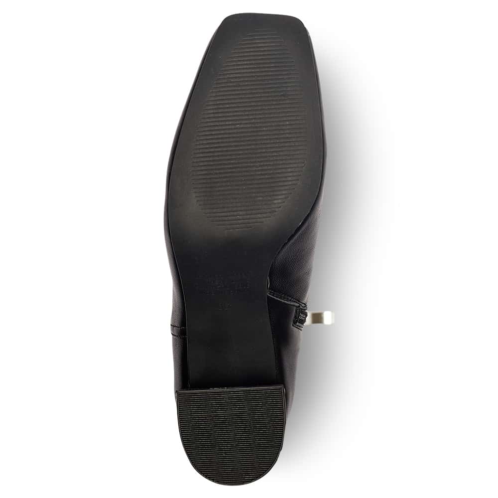 Lantana Boot in Black Leather