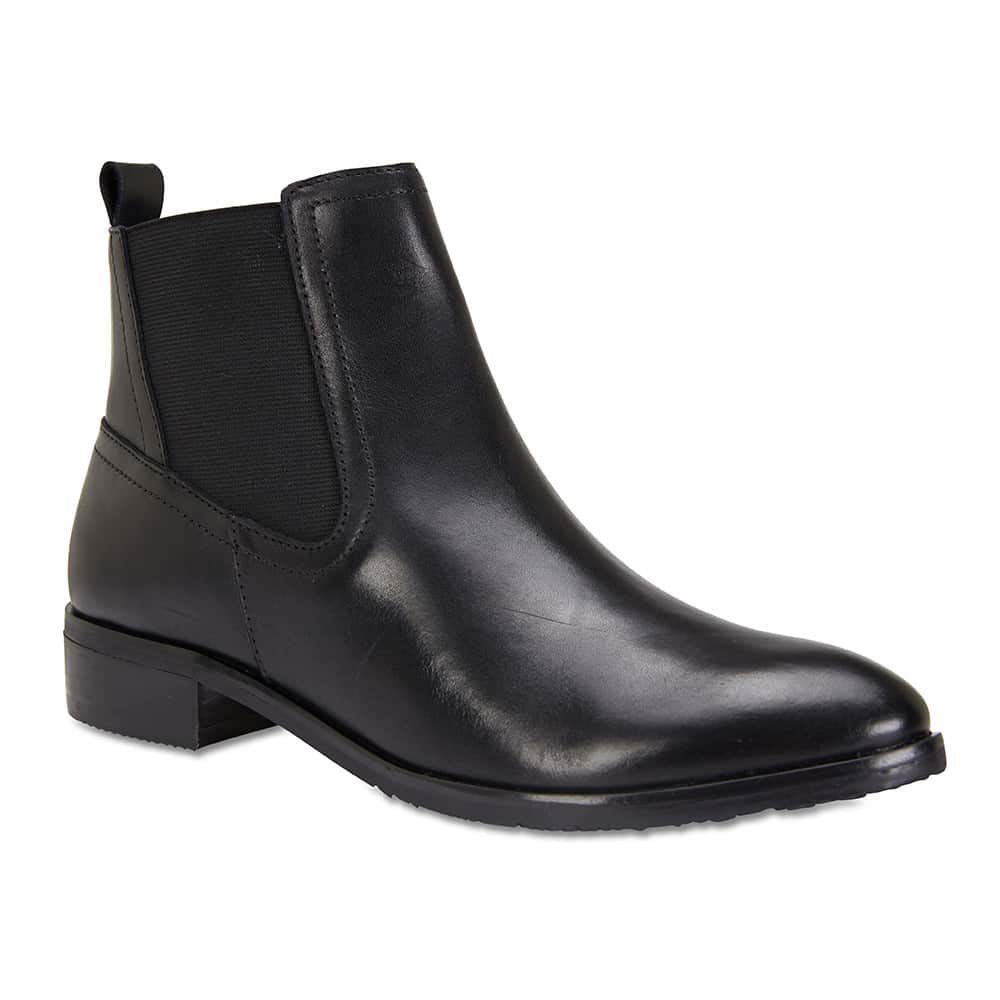Leonard Boot in Black Leather