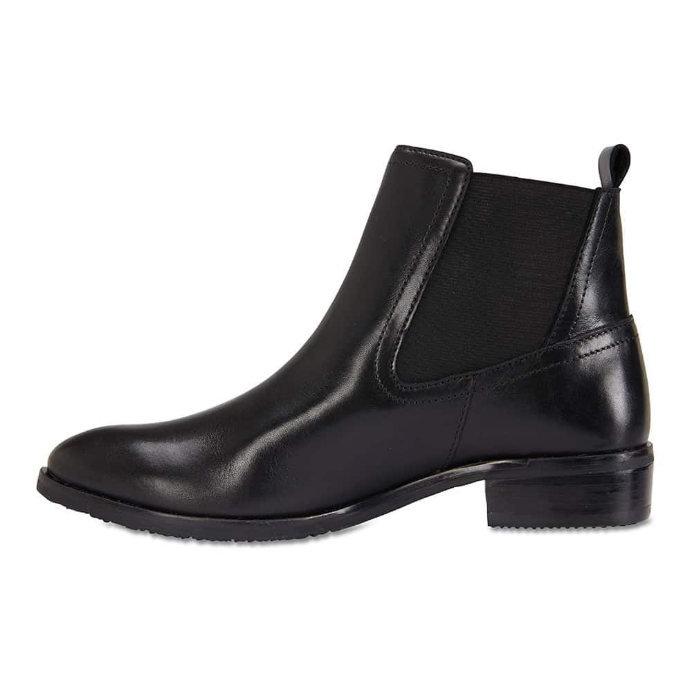 Leonard Boot in Black Leather